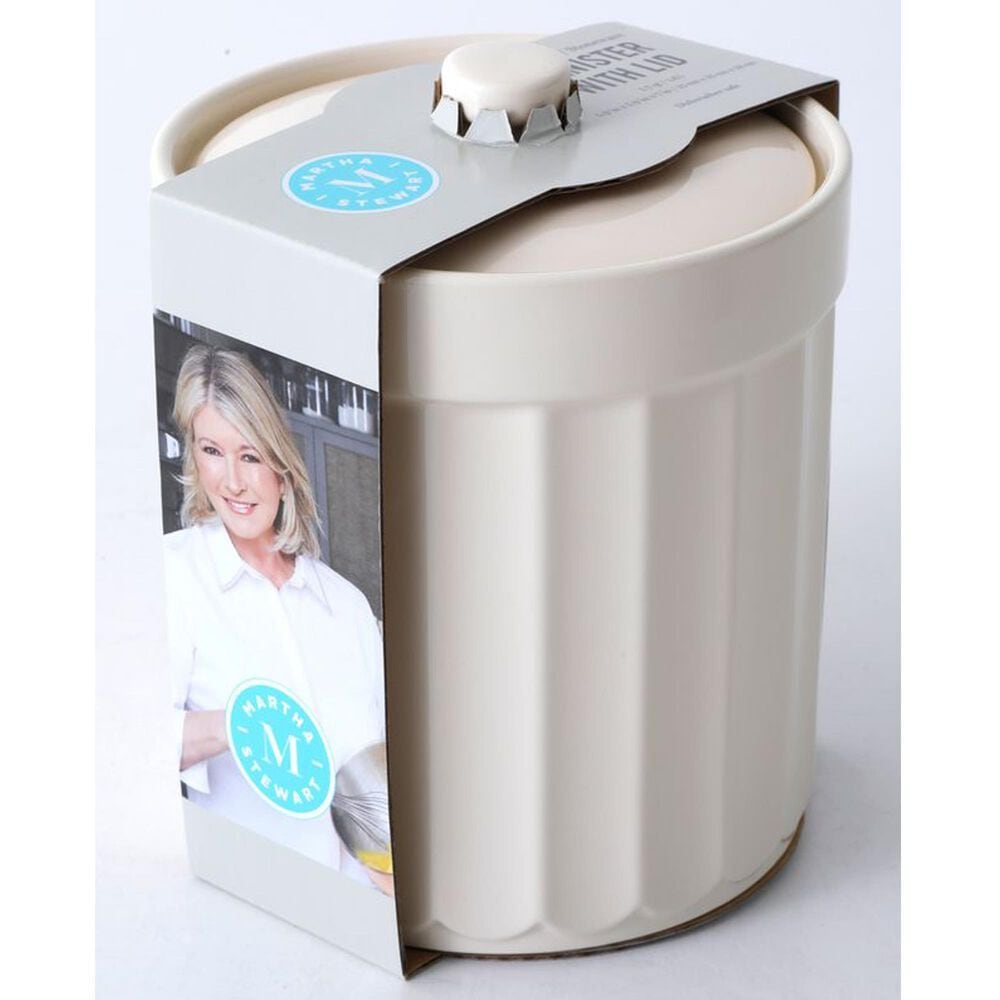 Gibson Overseas, Inc Broadbrook 1.7-Quart Canister with Lid in Cream, , large