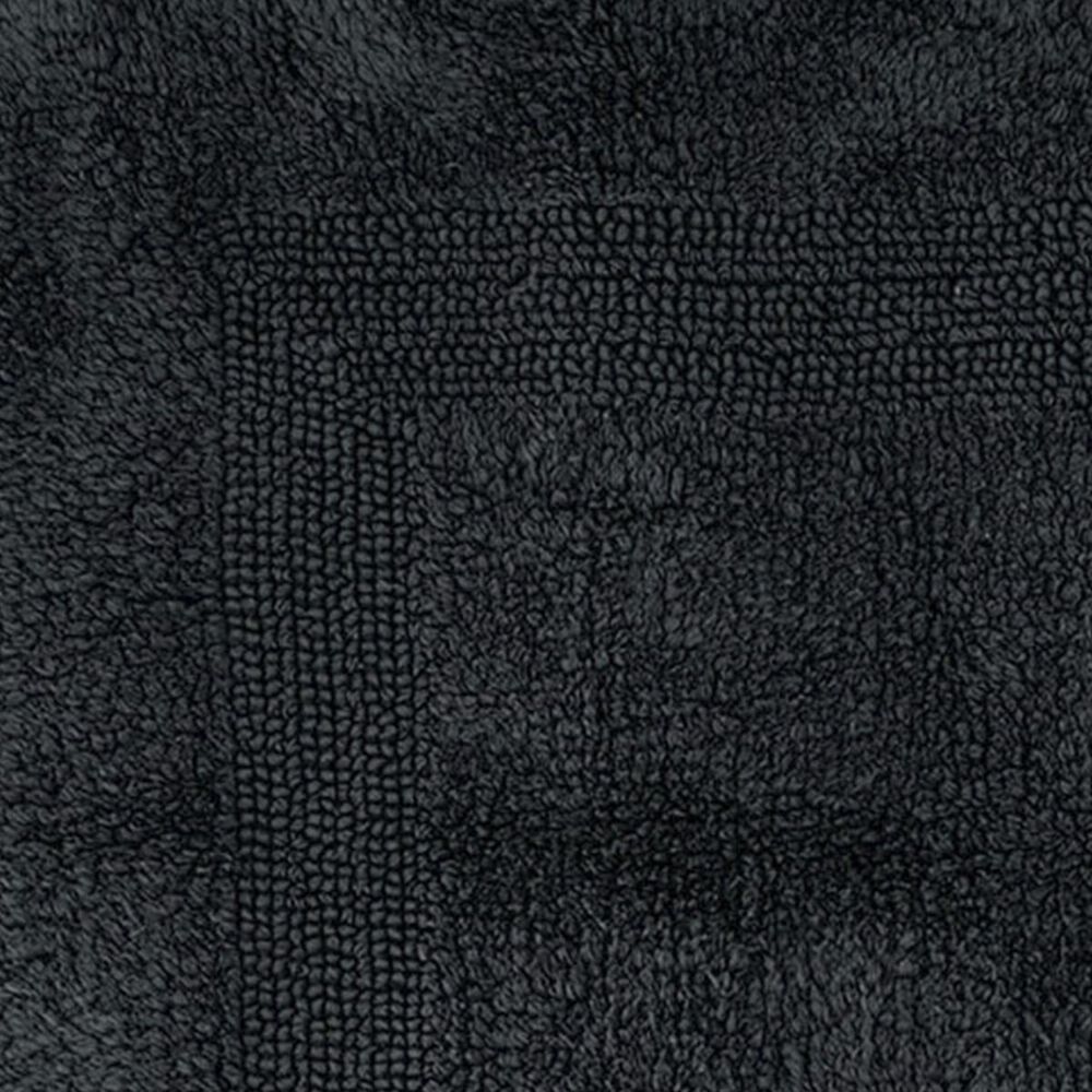 Timberlake Lavish Home 100% Cotton Long Bath Rug in Black, , large