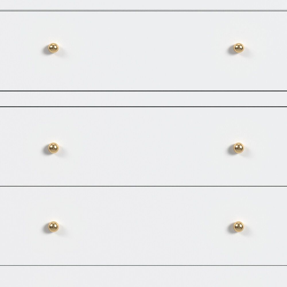 Butler Specialty Company Nora 5-Drawer Tall Dresser in Smooth White, , large