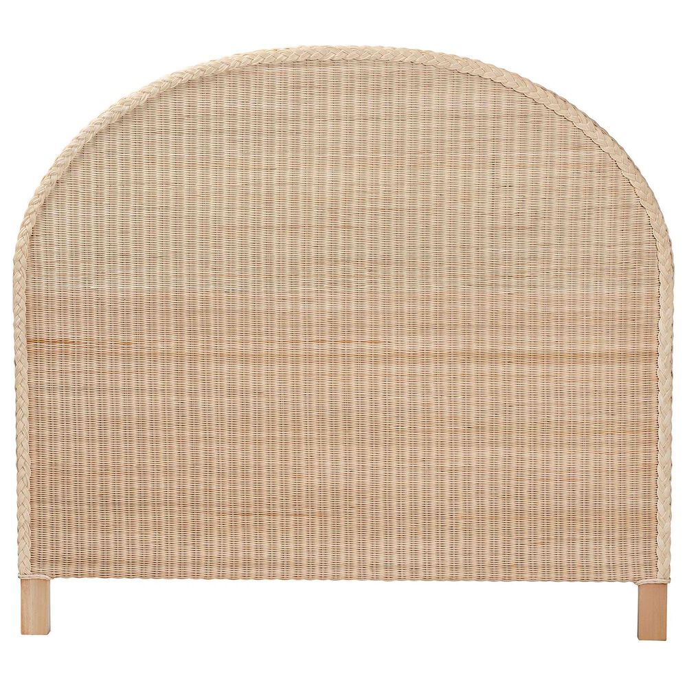 Baxton Studio Lanica Japandi King Standalone Headboard in Pale Brown, , large