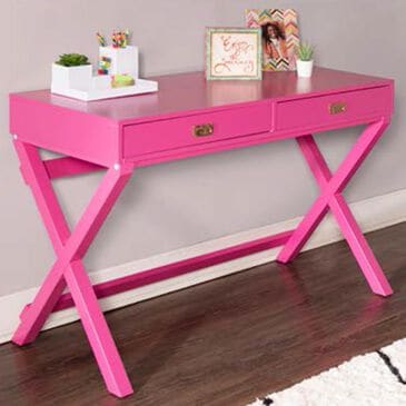 Linden Boulevard Peggy Writing Desk in Raspberry, , large