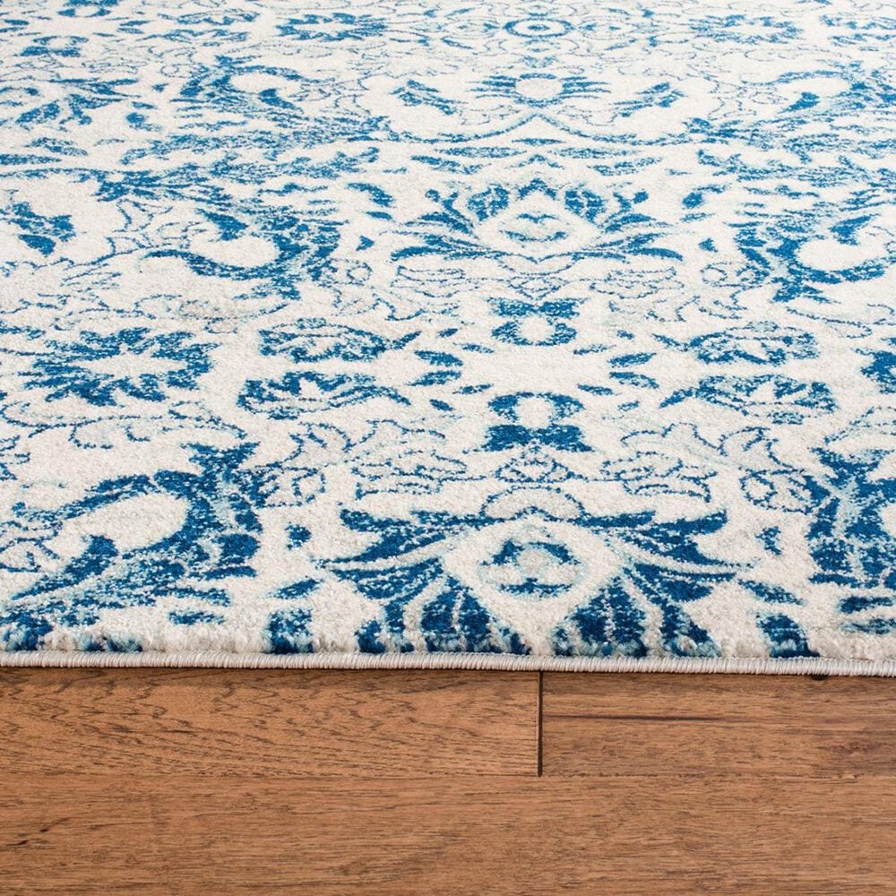Safavieh Evoke EVK238C 2&#39;2&quot; x 11&#39; Ivory and Blue Runner, , large