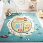 Safavieh Kids Playhouse KPH202M 3"3" x 5"3" Blue and Green Rug, , large
