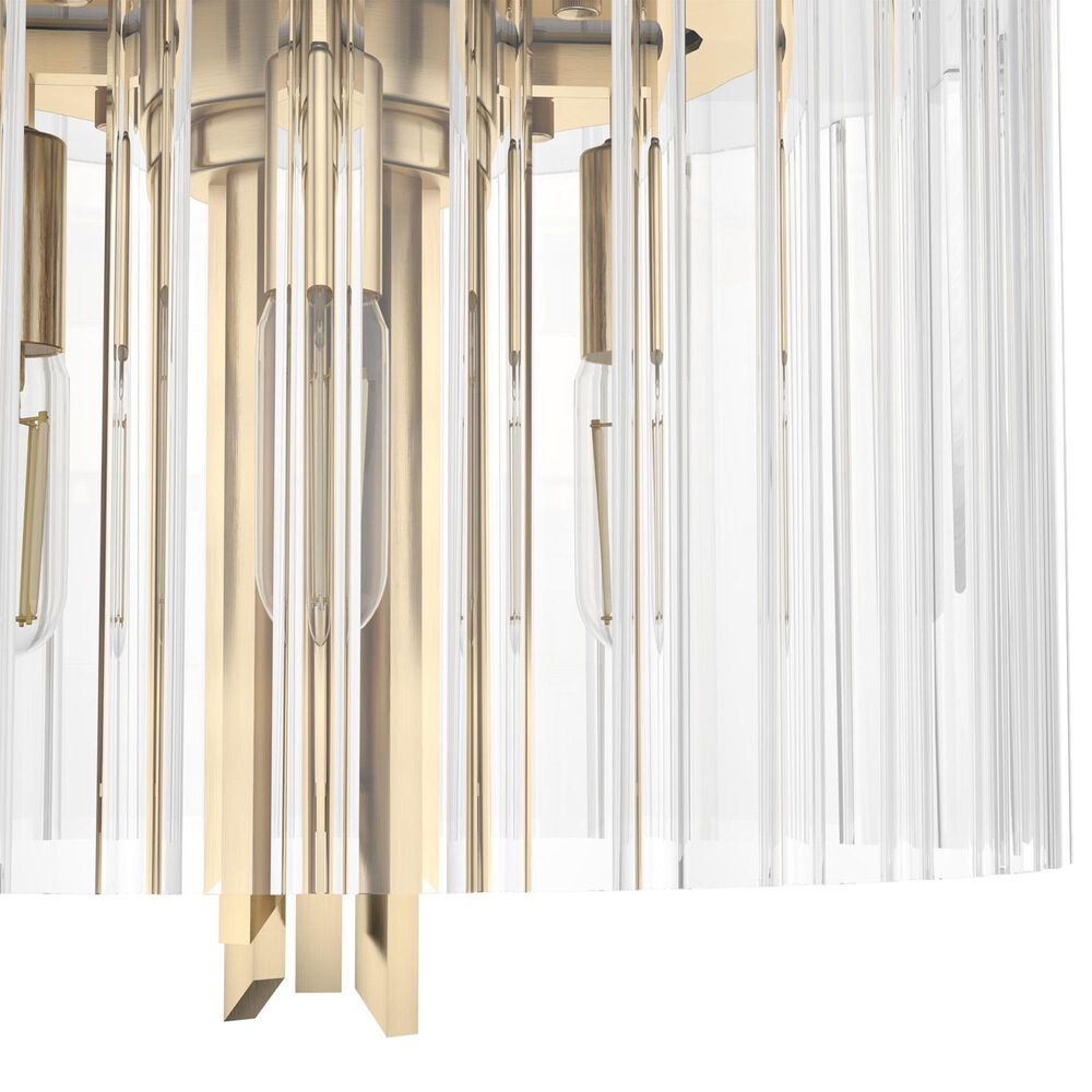 Hunter Gatz 4-Light Flush Mount in Alturas Gold, , large