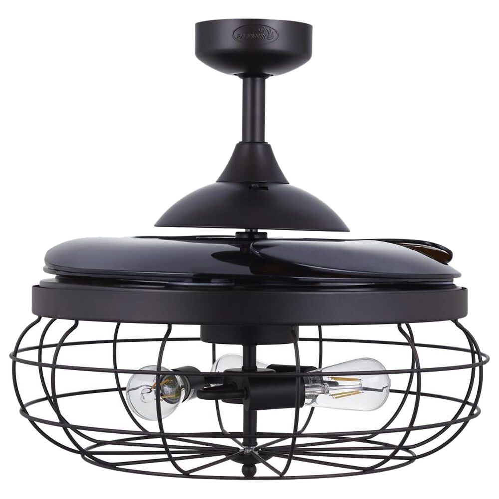 Beacon Lighting Fanaway 48&quot; Ceiling Fan with Light in Oil Rub Bronze, , large