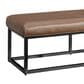 Ashley Joston Accent Bench with Caramel Cushion in Black, , large