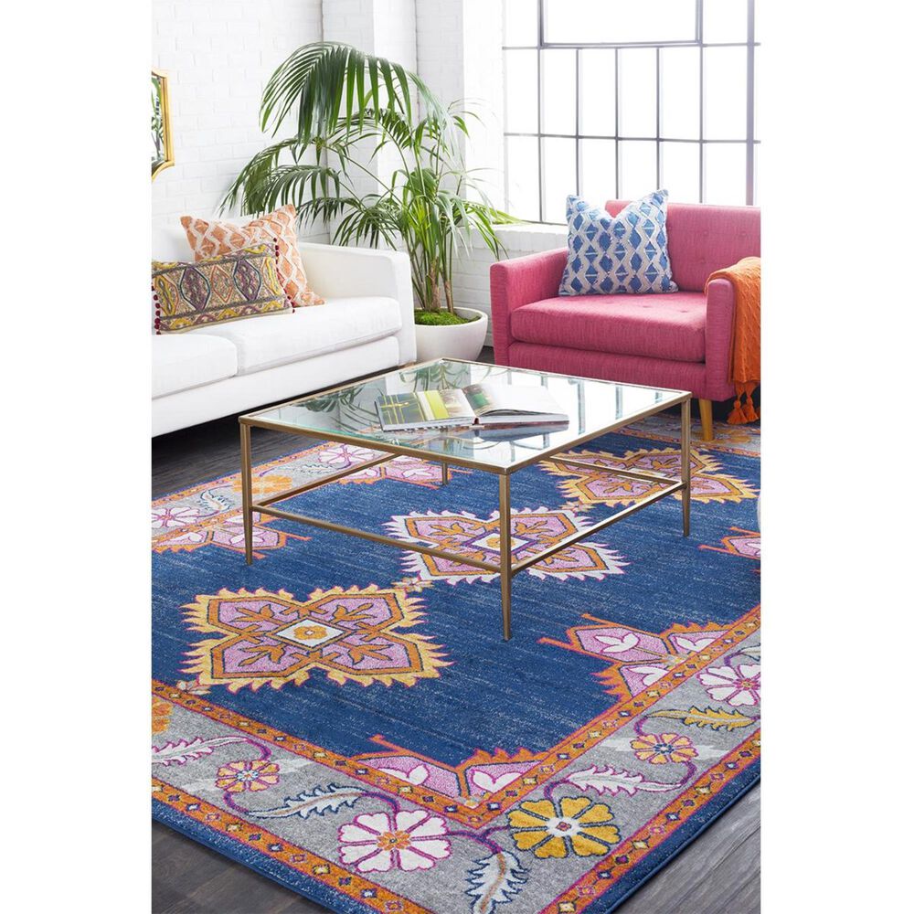 Surya Harput HAP-1037 7&#39;10&quot; x 10&#39;3&quot; Blue and Gray Area Rug, , large