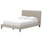 Ashley Cielden Queen Upholstered Platform Bed with Roll Slats in Tan, , large