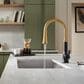 Kohler Tone Pull-Down Kitchen Sink Faucet in Matte Black and Brushed Moderne Brass, , large