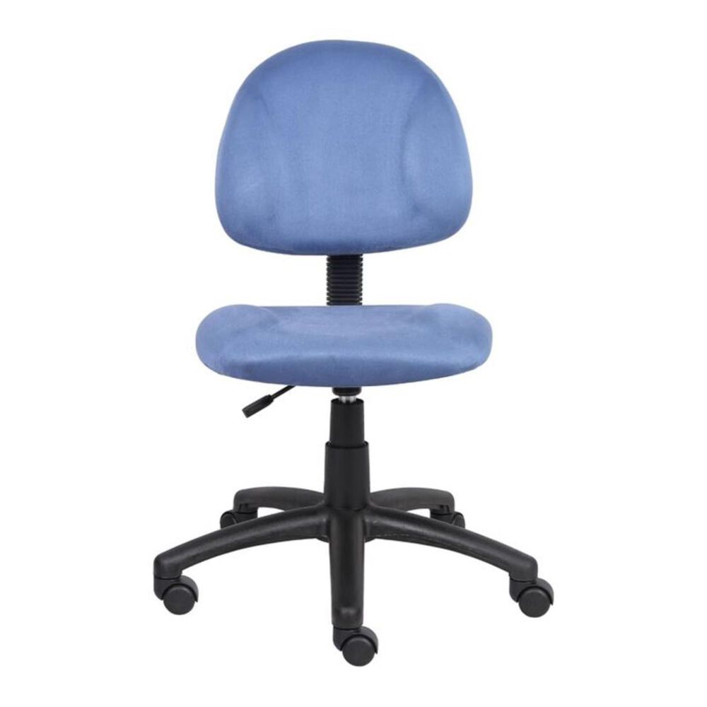 Regal Co. Boss Deluxe Posture Microfiber Chair in Blue, , large