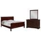 Crown Mark Louis Philip 3-Piece King Bedroom Set in Cherry, , large
