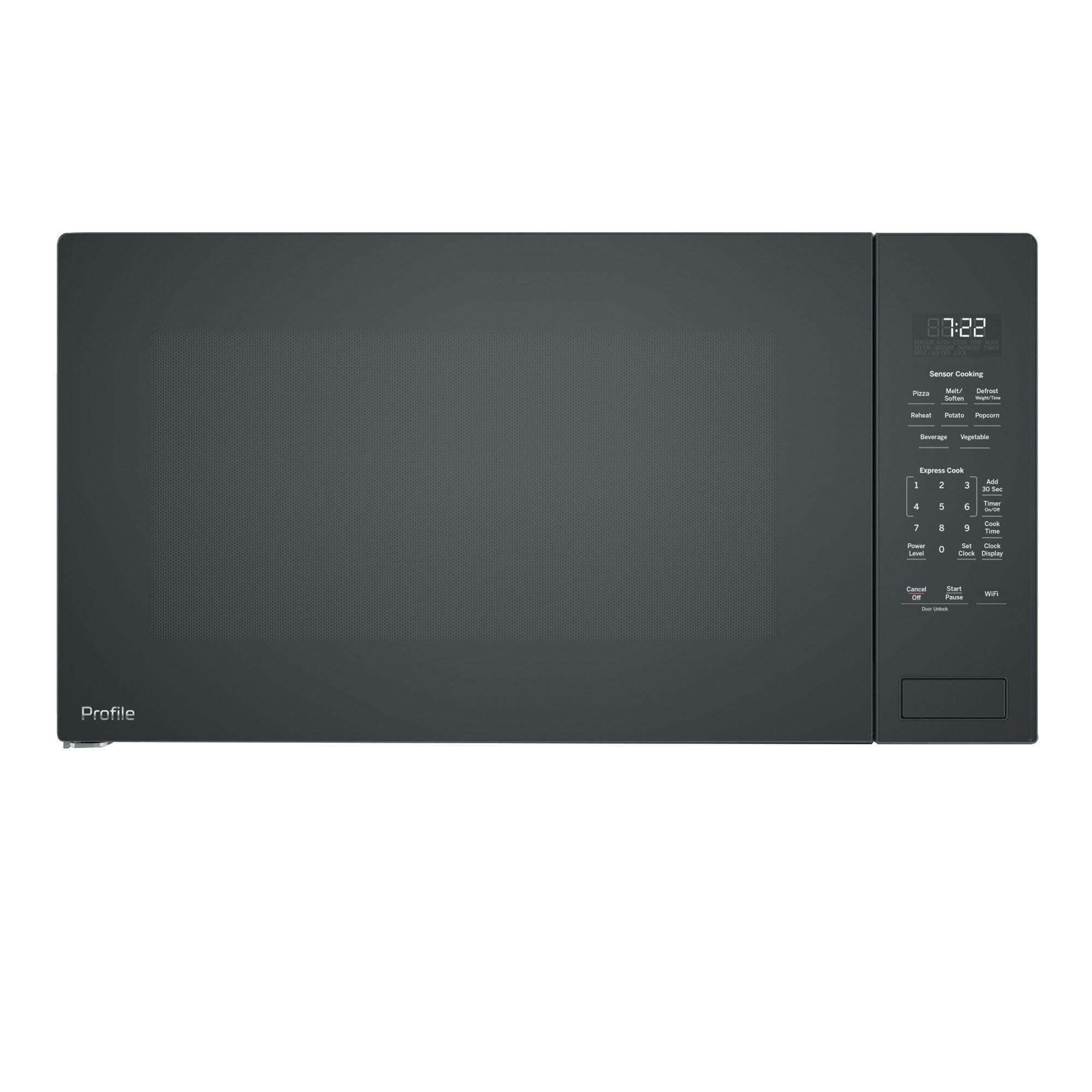 GE Profile 2.2 Cu. Ft. Countertop Sensor Microwave Oven in Black NFM