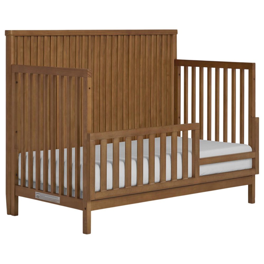 Evolur Flynn Convertible Crib with Guard Rail in Sedona, , large