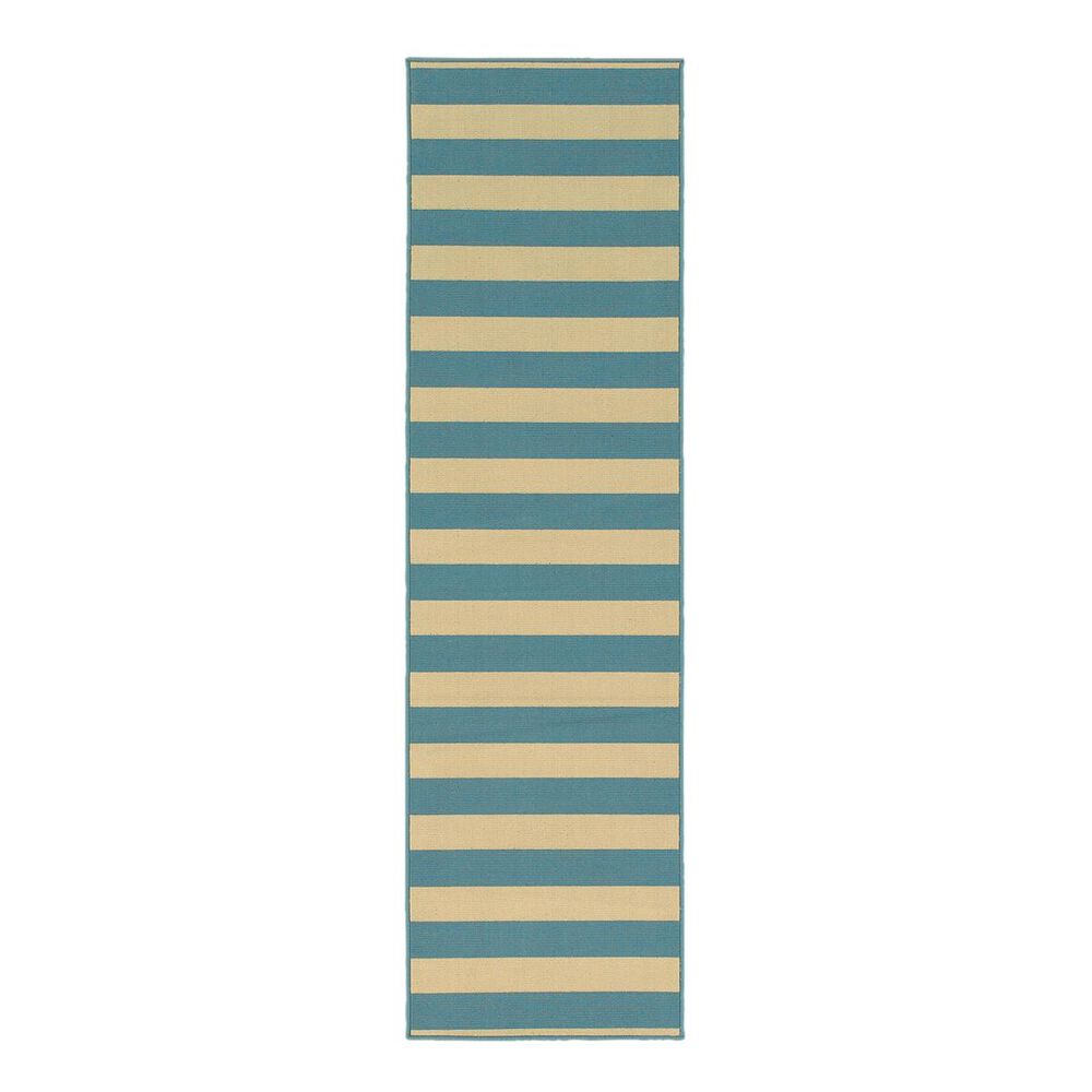 Oriental Weavers Riviera 4768G 2"3" x 7"6" Blue Runner, , large