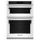 KitchenAid 30" Electric Microwave Wall Oven Combo with Air Fry Mode in White, , large