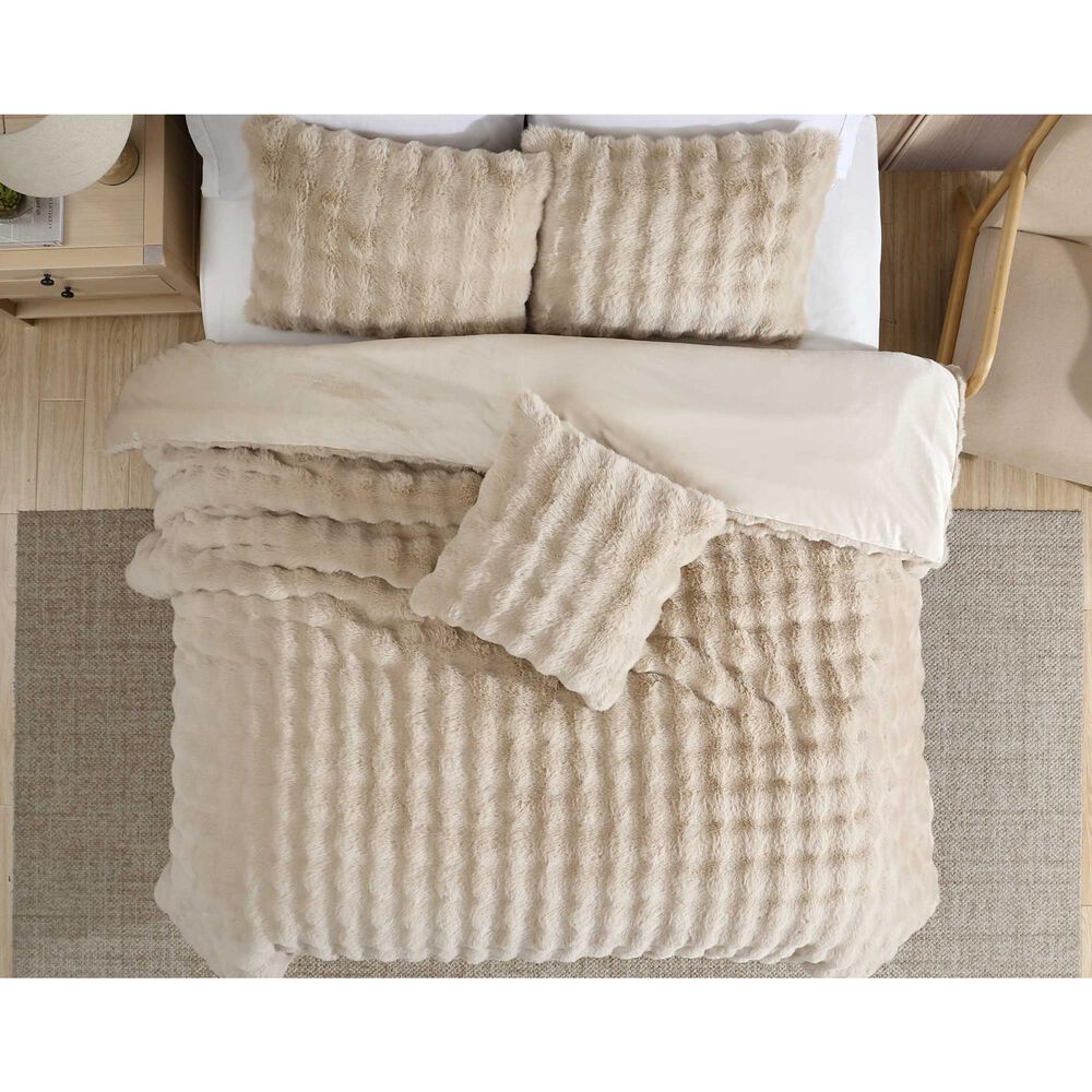 Hallmart Collectibles Bubble 4-Piece King Comforter Set in Tan, , large