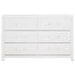 Ashley Maeling King Panel Bed with Dresser, Chest, and Two Nightstands in Matte White, , large