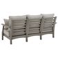 Signature Design by Ashley Visola Stationary Sofa with Cushion in Gray, , large