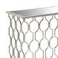 Maple and Jade Console Table with Mirrored Glass Top in Silver, , large