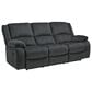 Ashley Draycoll Manual Reclining Sofa in Slate, , large