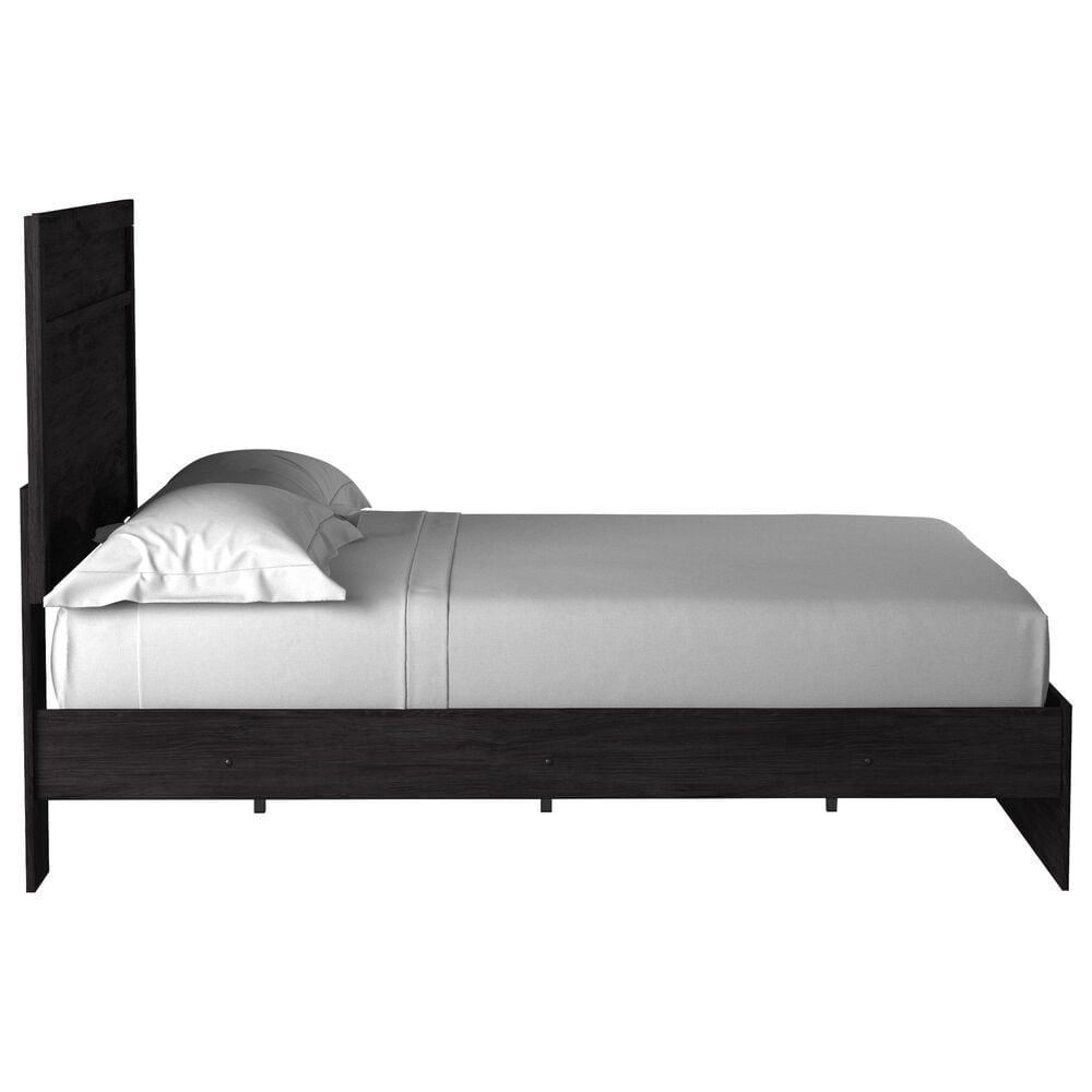 Ashley Belachime Queen Panel Bed with Dresser Chest and 2 Nightstands in Dark Charcoal, , large
