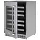 KitchenAid 24" Undercounter Wine Cellar with Left Hinge, Metal-Front Racks in Stainless Steel, , large