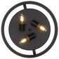 Golden Lighting Channing 15" Flush Mount in Matte Black, , large