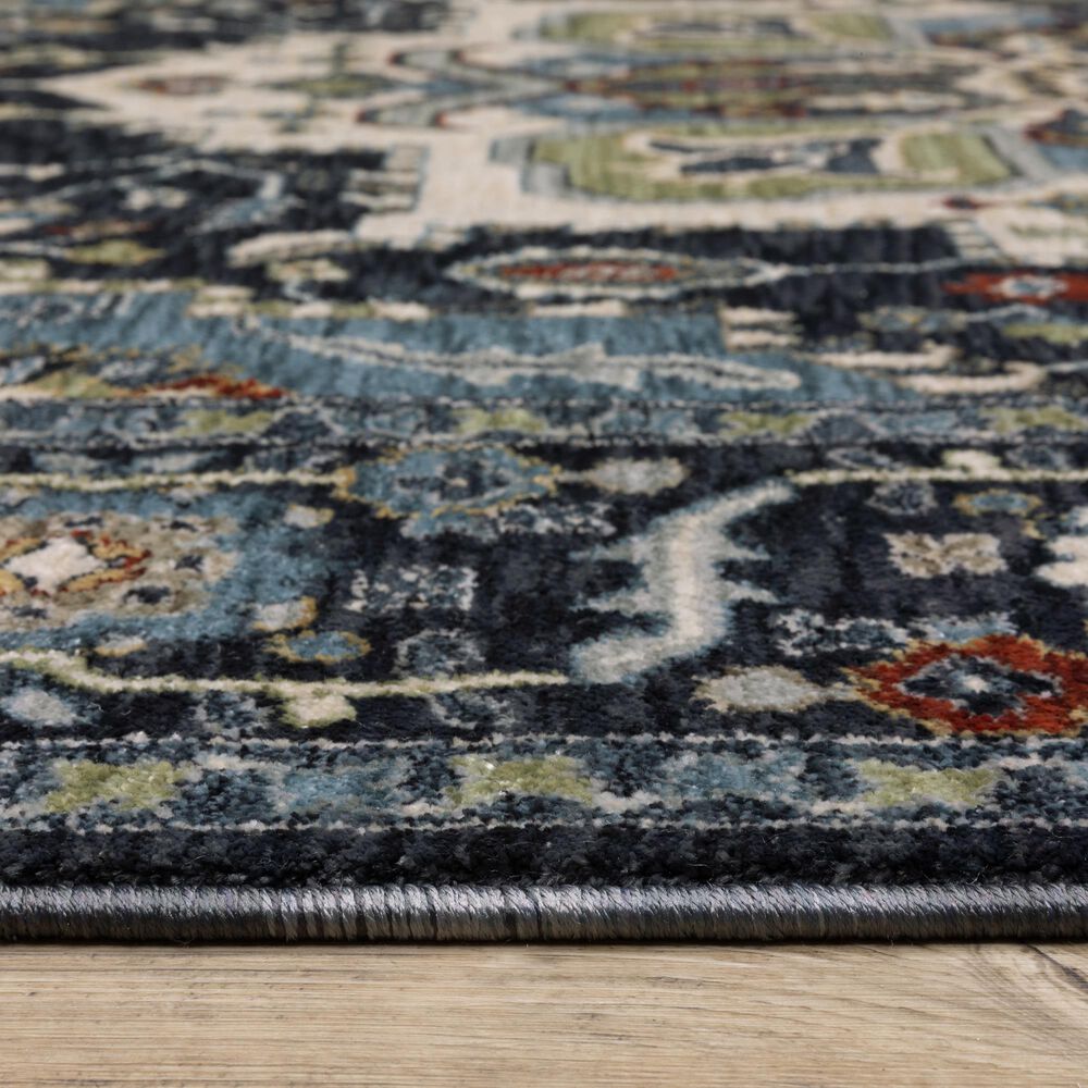 Oriental Weavers Eliana Navy and Blue 3&#39;3&quot; x 5&#39; Area Rug, , large