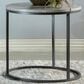 Pacific Landing Round End Table in Grey and Gunmetal, , large