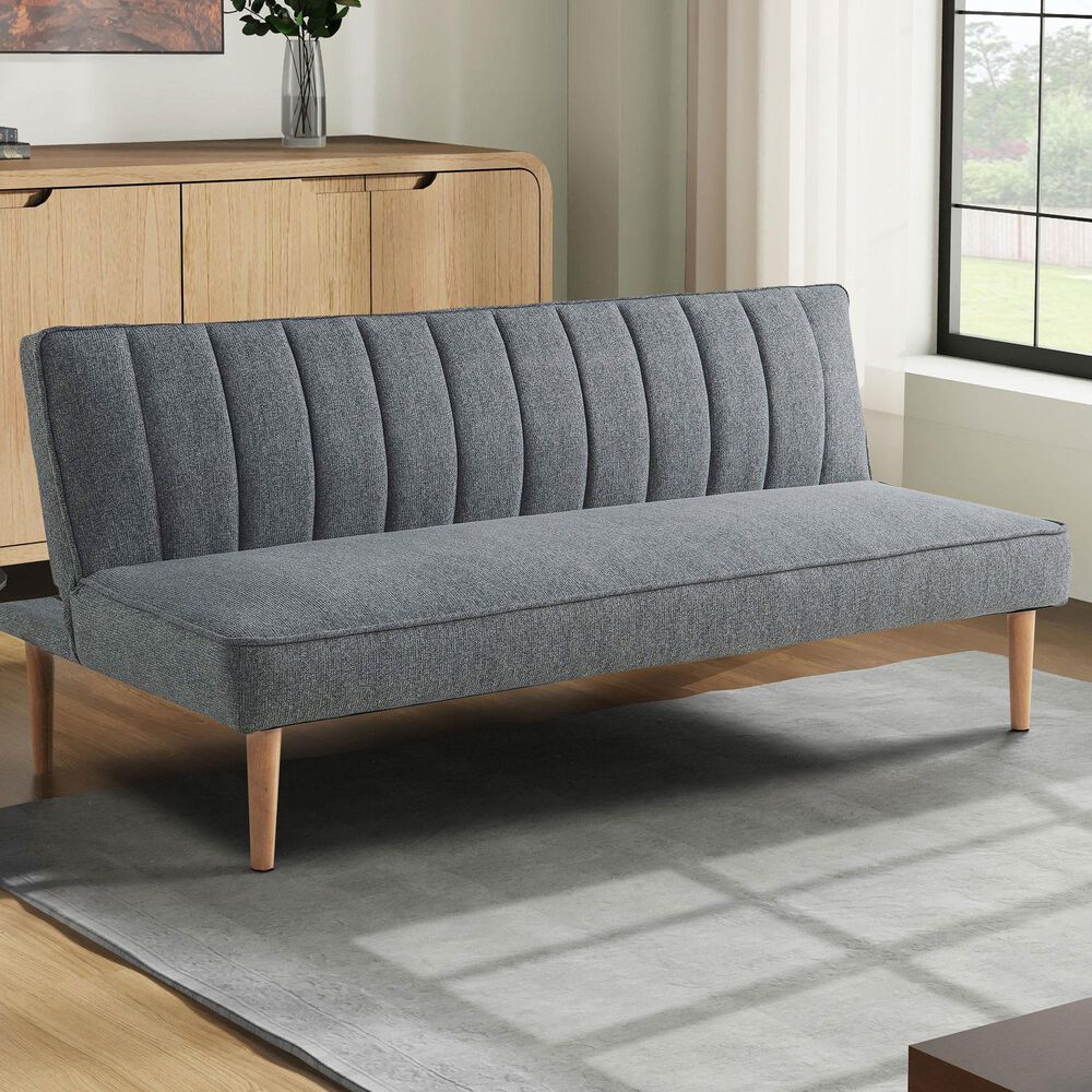 Lifestyle Solutions Salem Convertible Sofa in Gray, , large