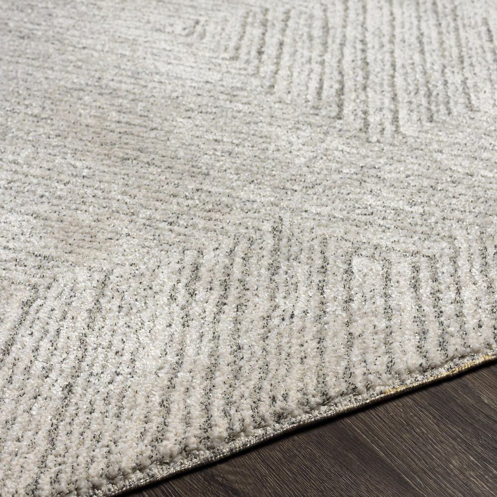 Surya Gavic 4&#39; x 6&#39; Light Slate, Light Beige and Black Area Rug, , large