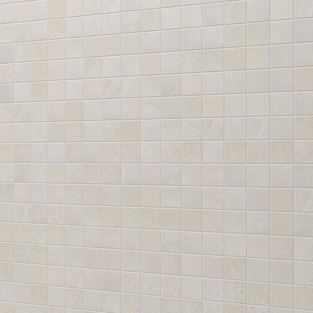 Dal-Tile Exposition Chalk 2" x 2" Straight Joint on 12" x 12" Porcelain Mosaic Sheet, , large