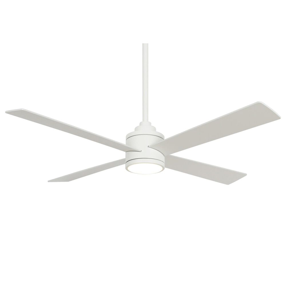 Minka-Aire Falco 54" Ceiling Fan with LED Light in Flat White, , large