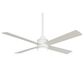 Minka-Aire Falco 54" Ceiling Fan with LED Light in Flat White, , large