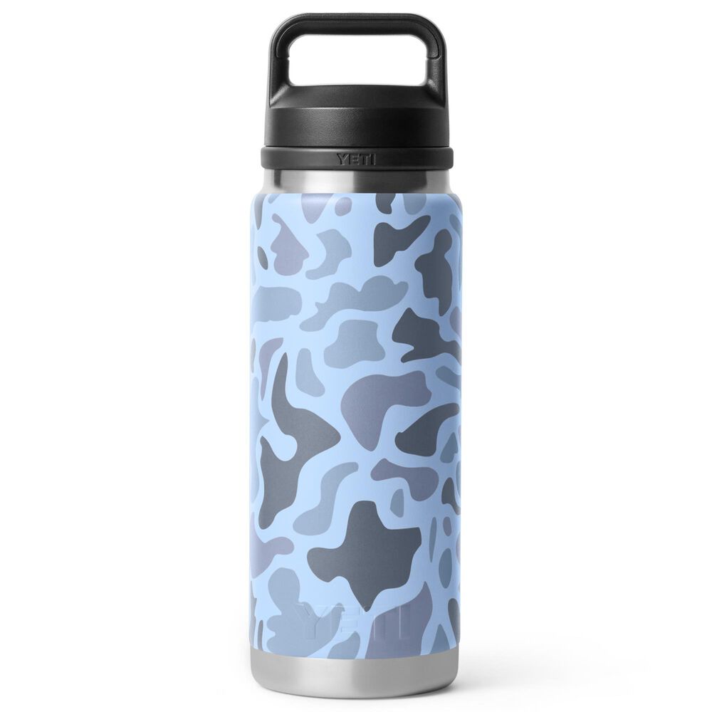YETI Rambler 26 Oz Water Bottle with Chug Cap in Blue Camo, , large