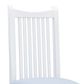 Linon Home Decor Bonnie Side Chair with Light Blue Faux Leather Cushion in White (Set of 2), , large