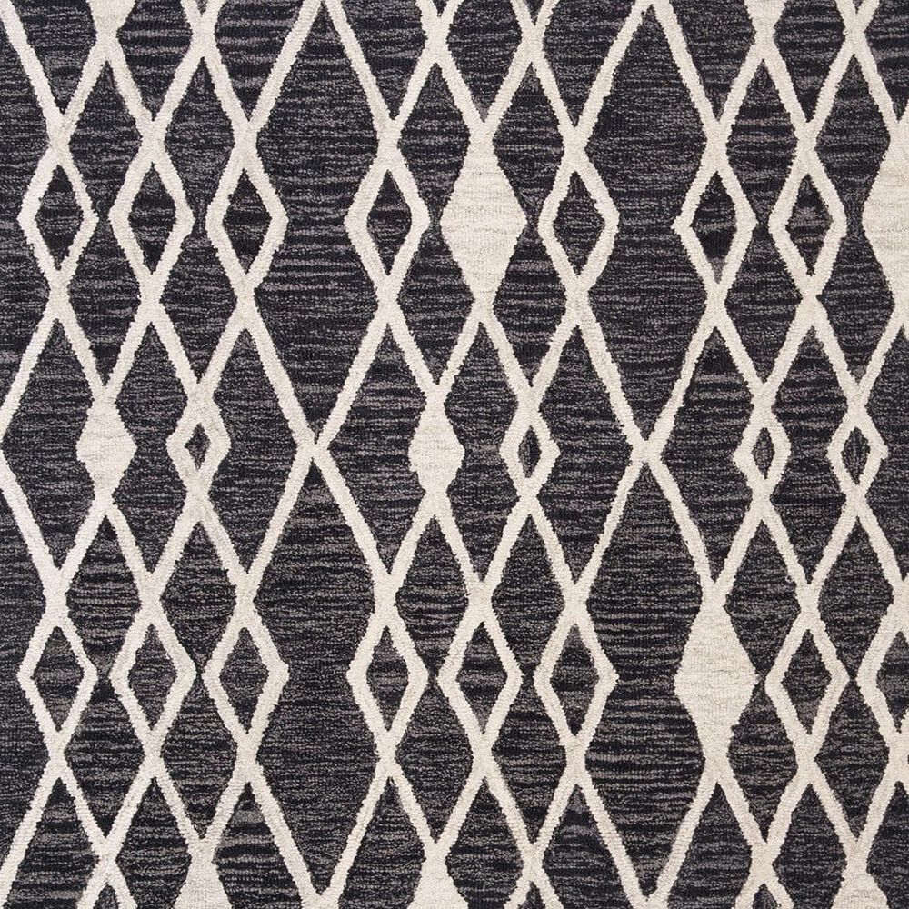 Safavieh Micro-Loop MLP157H 5&#39; Round Charcoal and Ivory Area Rug, , large