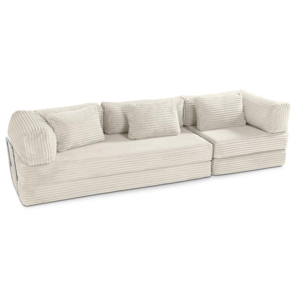 Jaxx Unsofa Stationary Sofa in Ivory, , large