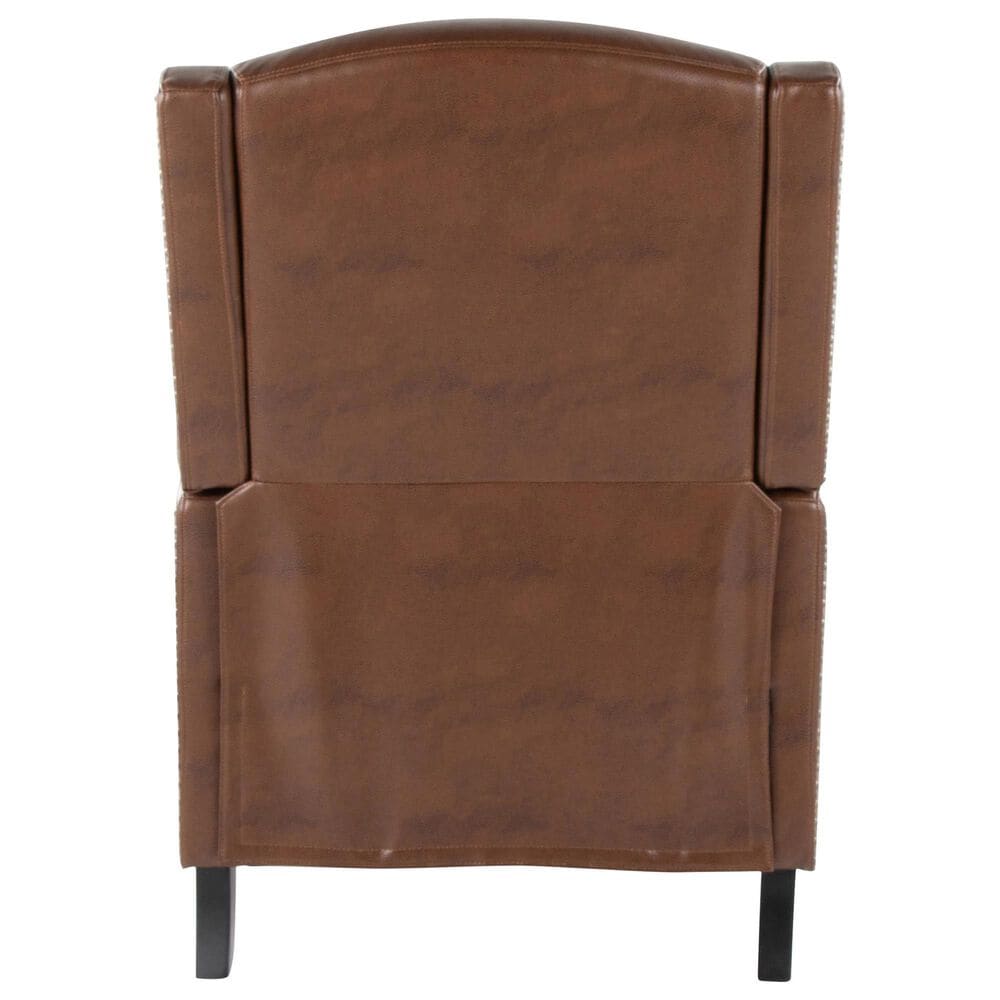 Lumisource Stanley Manual Recliner in Brown, , large