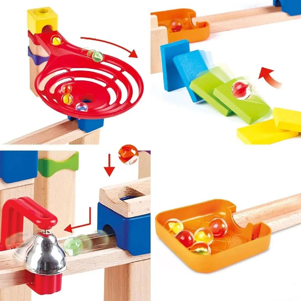 Hape Toys Crazy Rollers Stack Track Wooden DIY Marble Run Set, , large