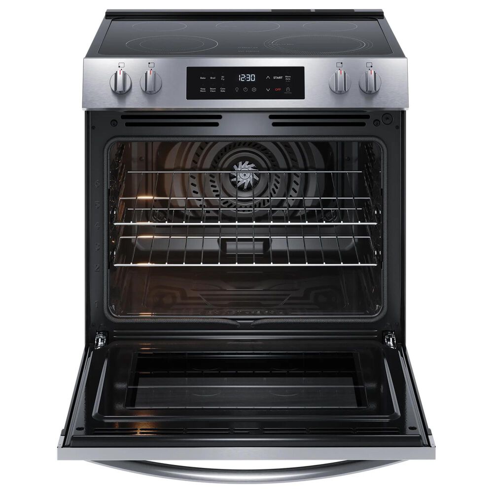 Frigidaire 30" Slide-In Front Control Electric Range with Air Fry in Stainless Steel, , large