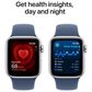 Apple Watch SE GPS 40mm Silver Aluminum Case with Denim Sport Band - S/M, , large