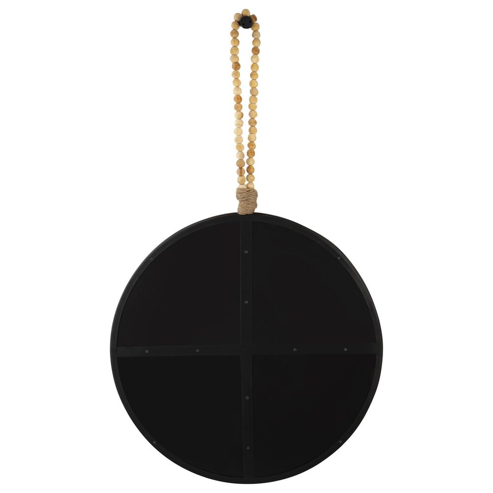 Tov Furniture Riley 25&quot; Mirror in Natural and Black, , large