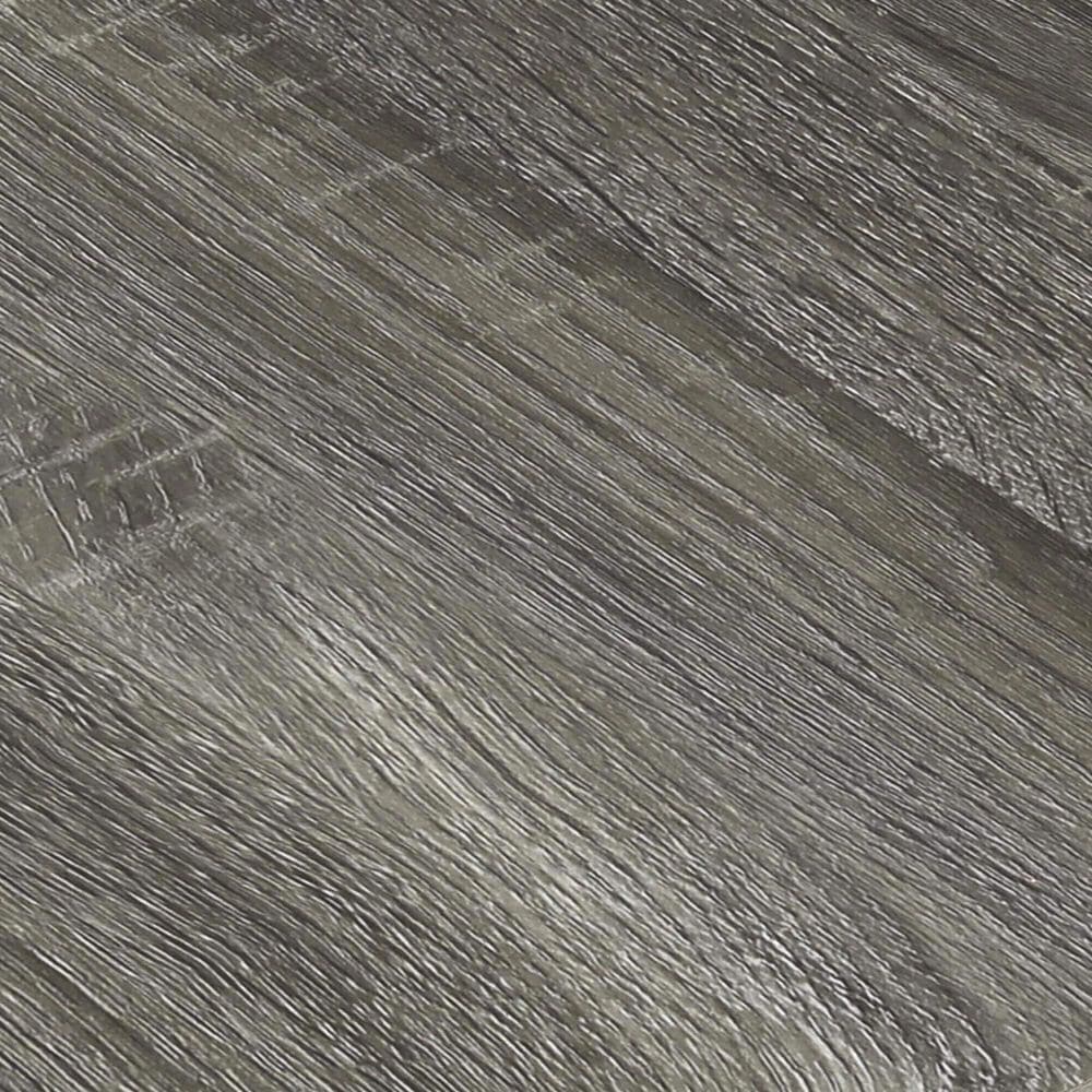 HOMLUX 40" Computer Desk with Open Side Shelves in French Oak Grey and Black, , large