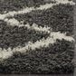 Safavieh Dallas Shag SGD257A-3 3" x 5" Dark Grey/Ivory Area Rug, , large