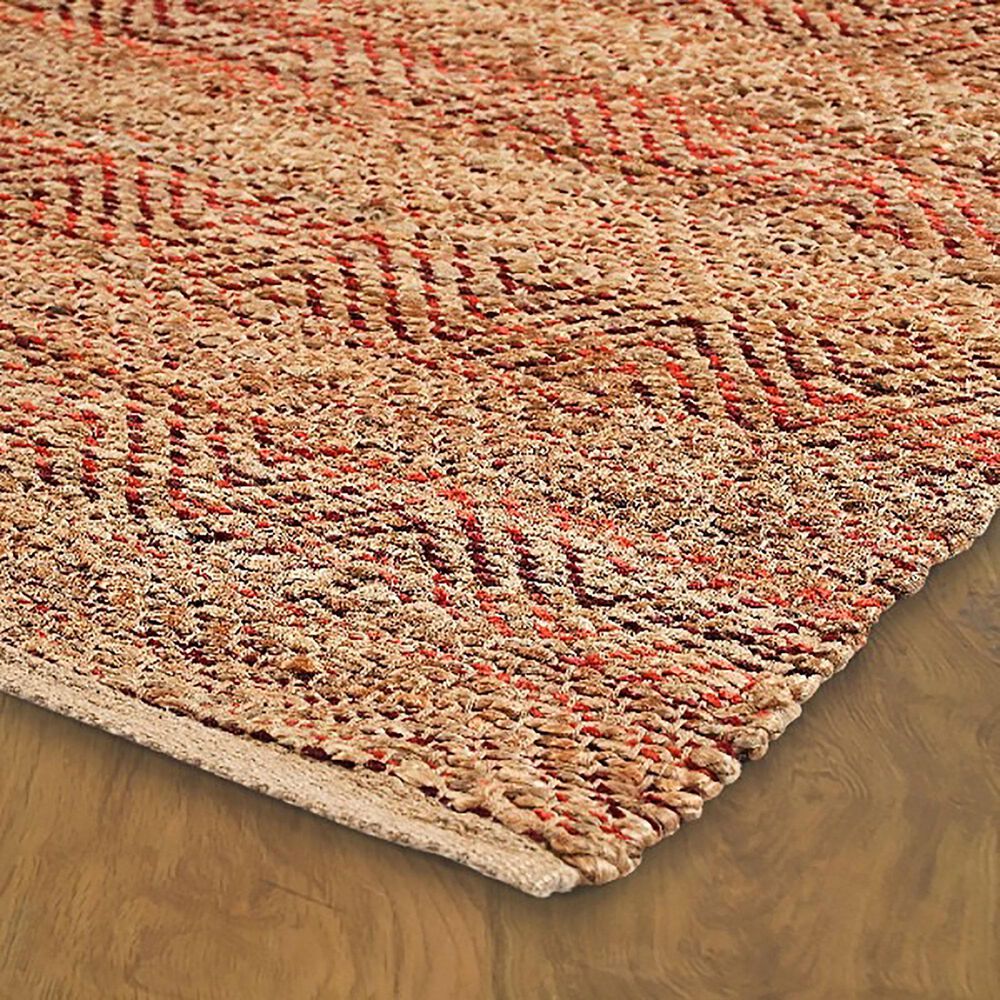 L&amp;R Resources Natural Fiber 7&#39;9&quot; x 9&#39;9&quot; Burgundy Area Rug, , large