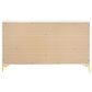 Pacific Landing Kendall 6-Drawer Dresser in Gold and White, , large