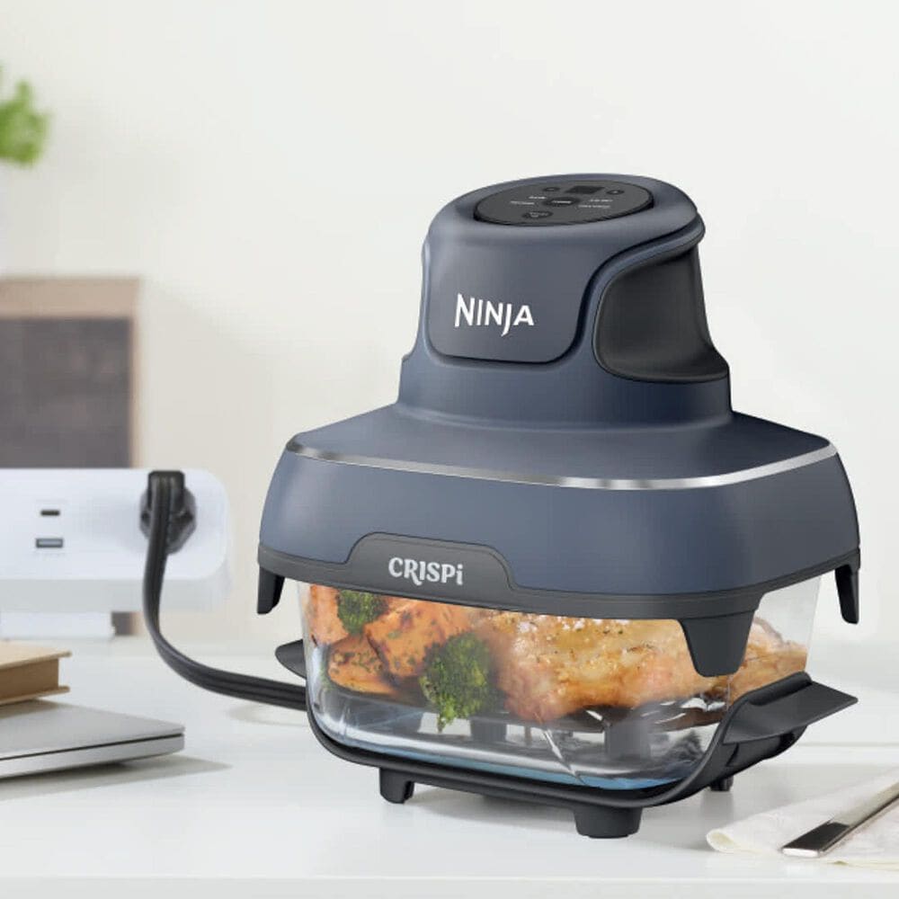 Shark Crispi 4-In-1 Portable Glass Air Fryer Cooking System in Cyberspace, , large