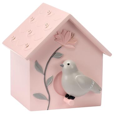 Lambs and Ivy Petals Table Top Night Light LED Lamp in Pink and Gray, , large