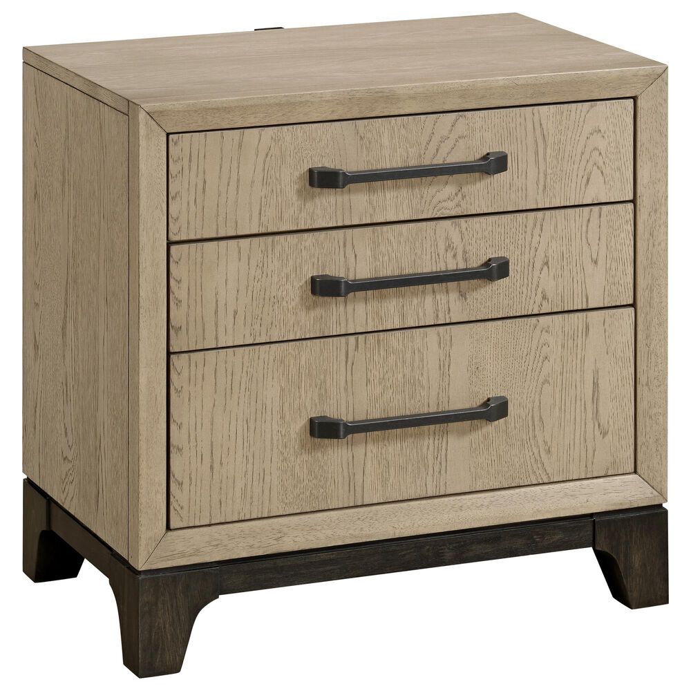 Emerald Home Furnishings Sutton Place 3-Drawer Nightstand in Caramel and Cocoa, , large